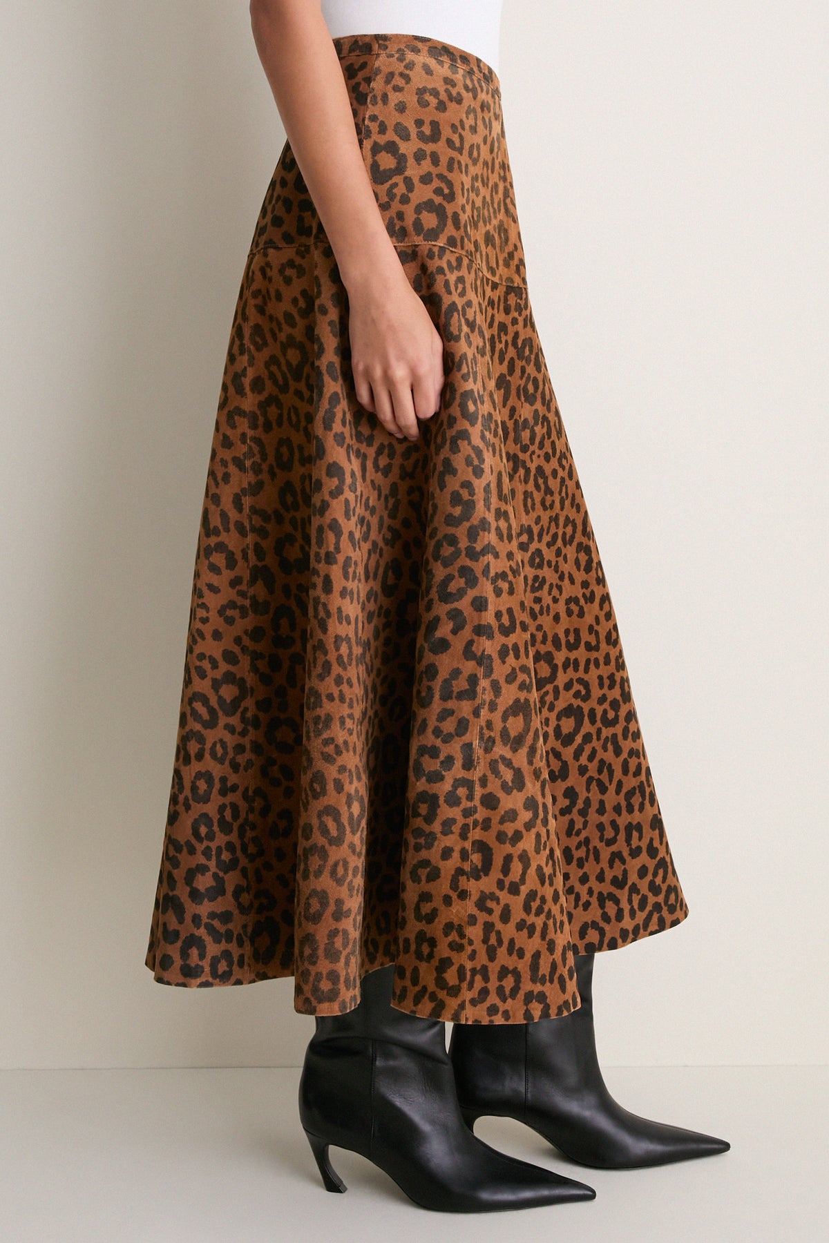 Soho Leopard Camel Ida Skirt
