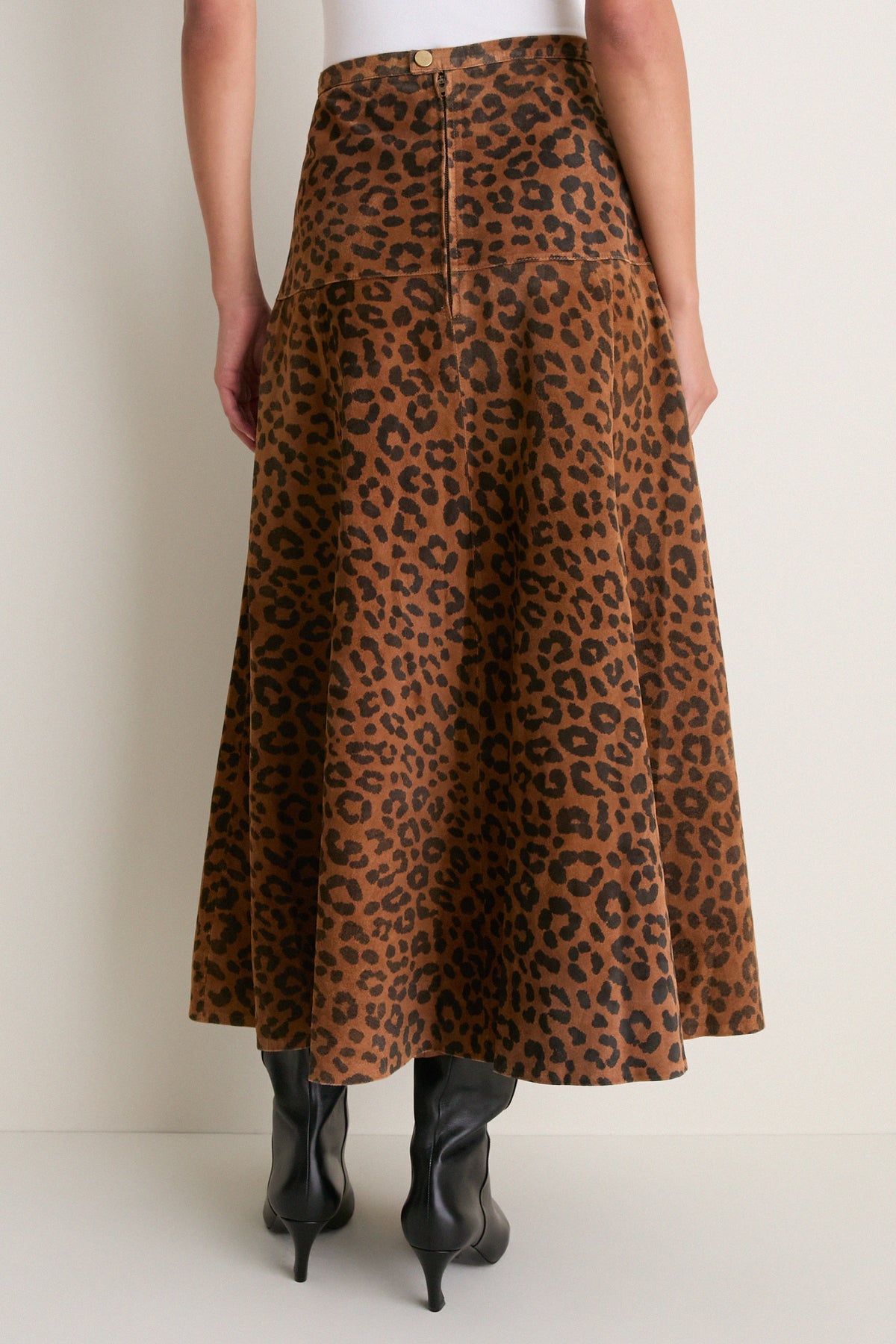 Soho Leopard Camel Ida Skirt