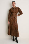Soho Leopard Camel Ida Skirt