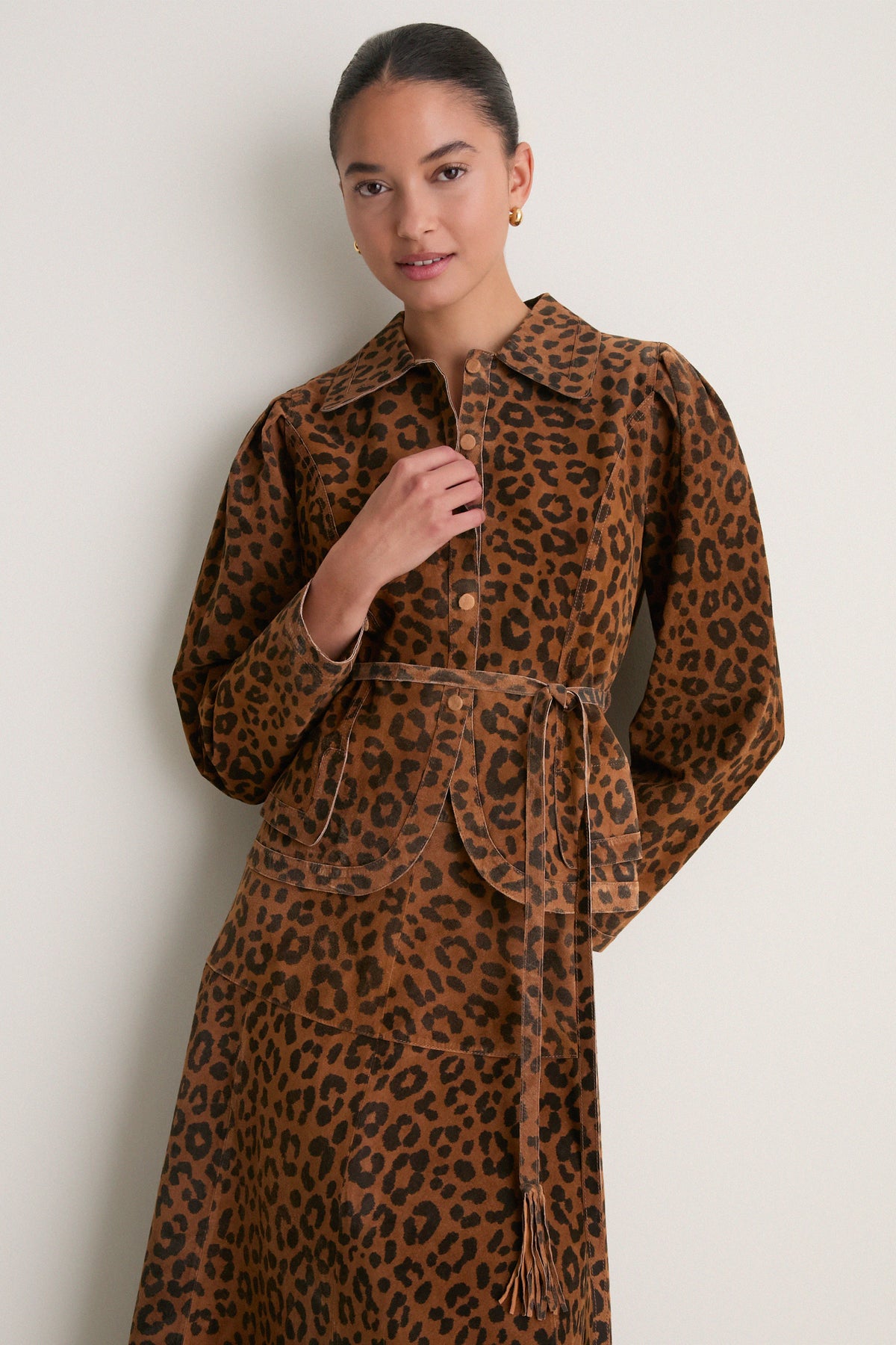 Soho Leopard Camel Murphey Jacket