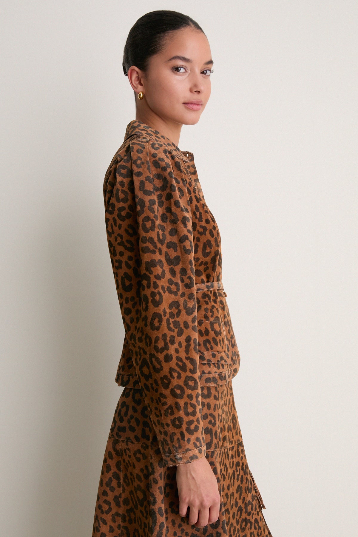 Soho Leopard Camel Murphey Jacket