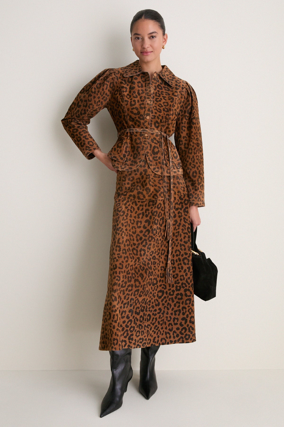Soho Leopard Camel Murphey Jacket