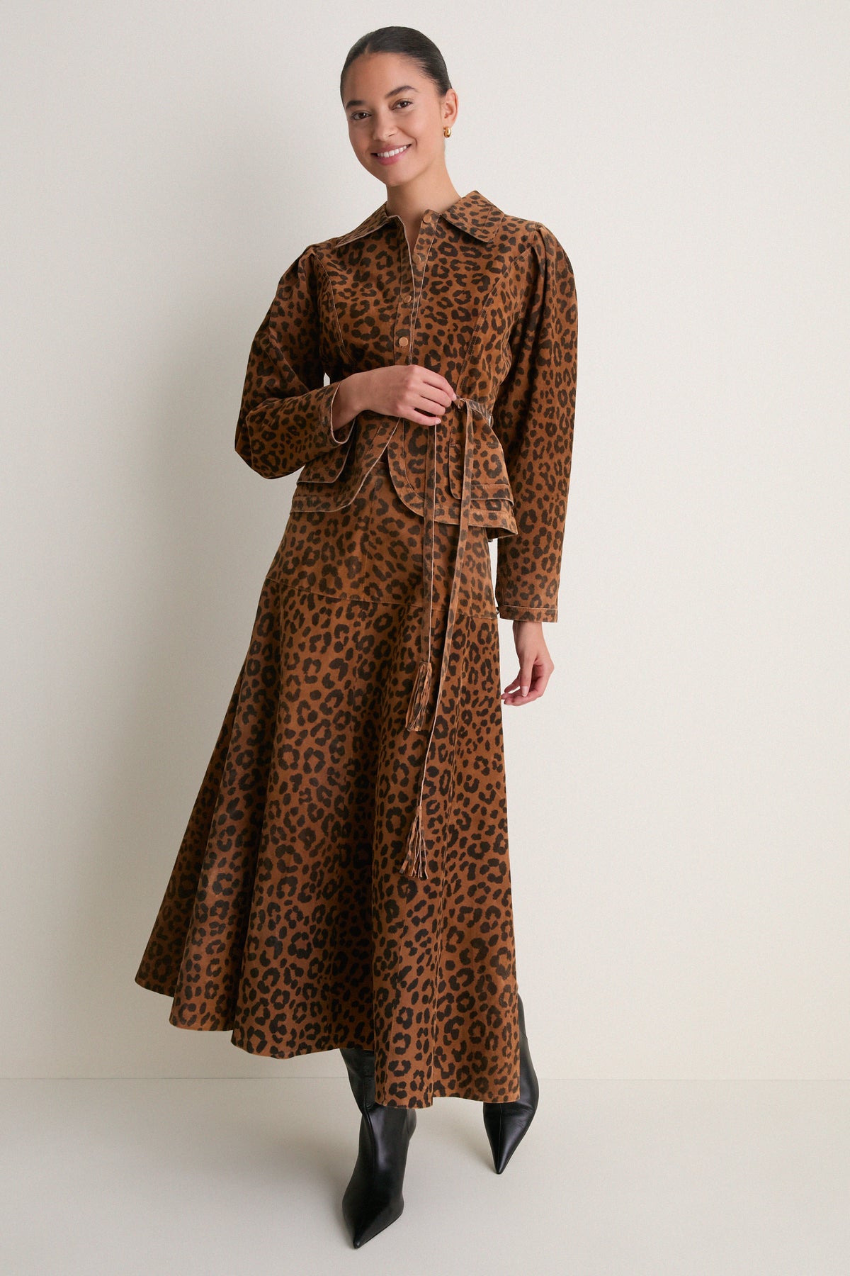 Soho Leopard Camel Murphey Jacket