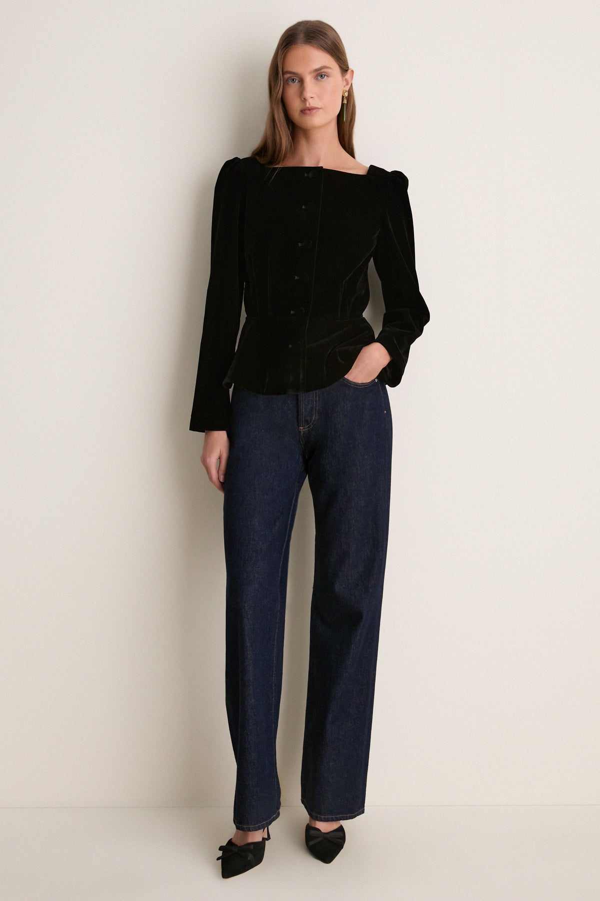 Black Velvet Monique Top