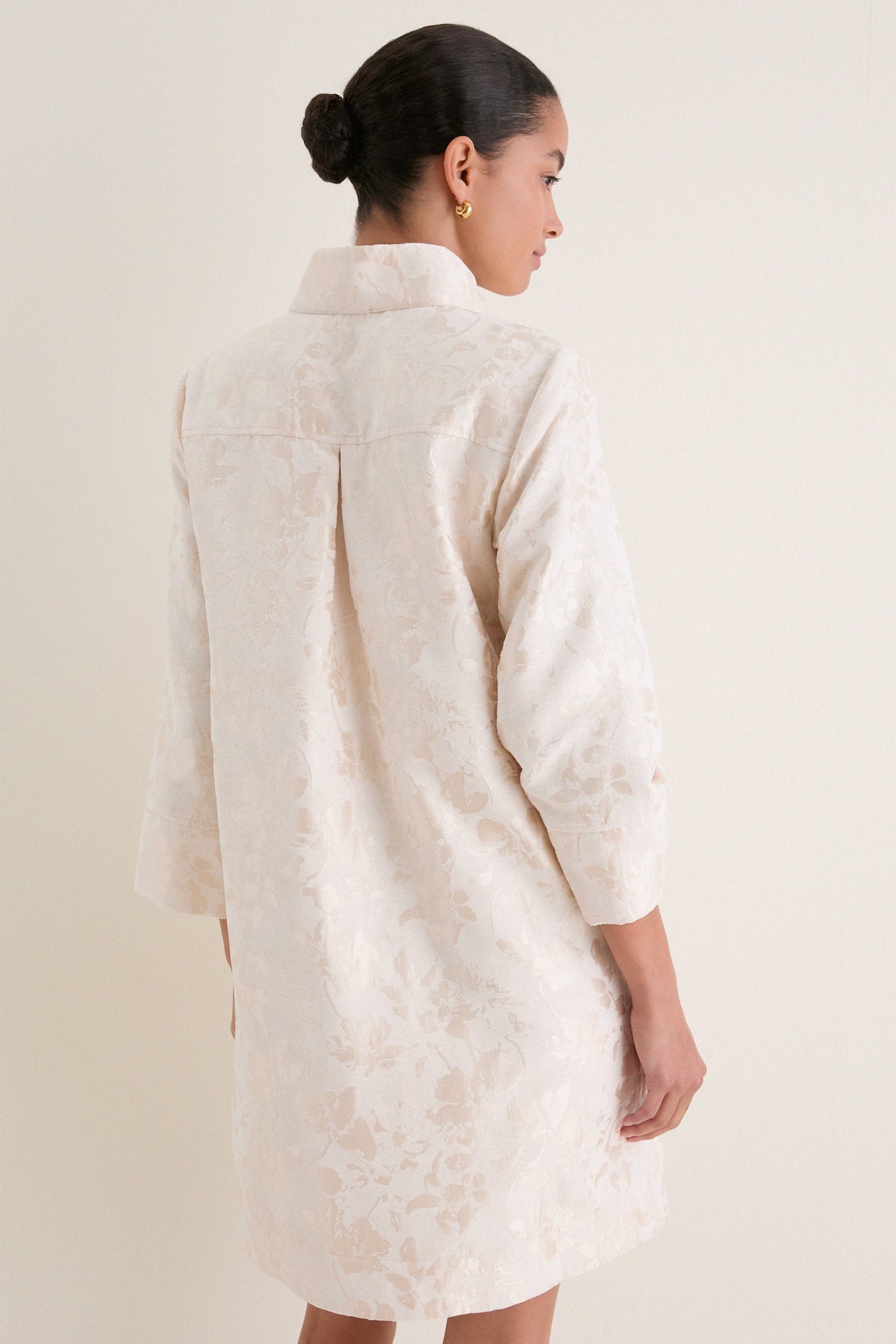 Ivory Gardens Jacquard Megan Dress