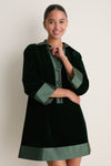 Sycamore Velvet Collier Dress