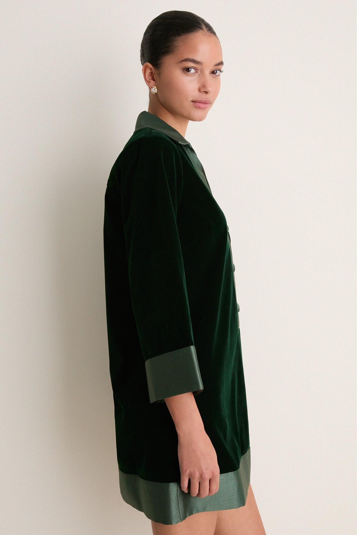 Sycamore Velvet Collier Dress