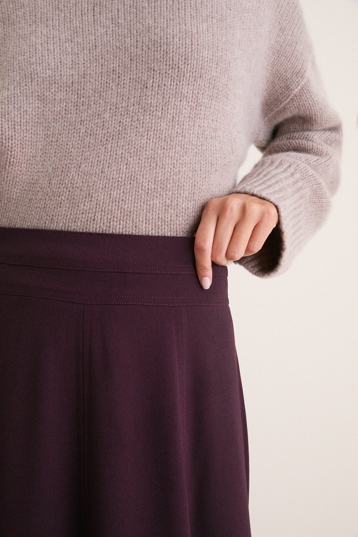 Fudge Crepe Brynn Skirt