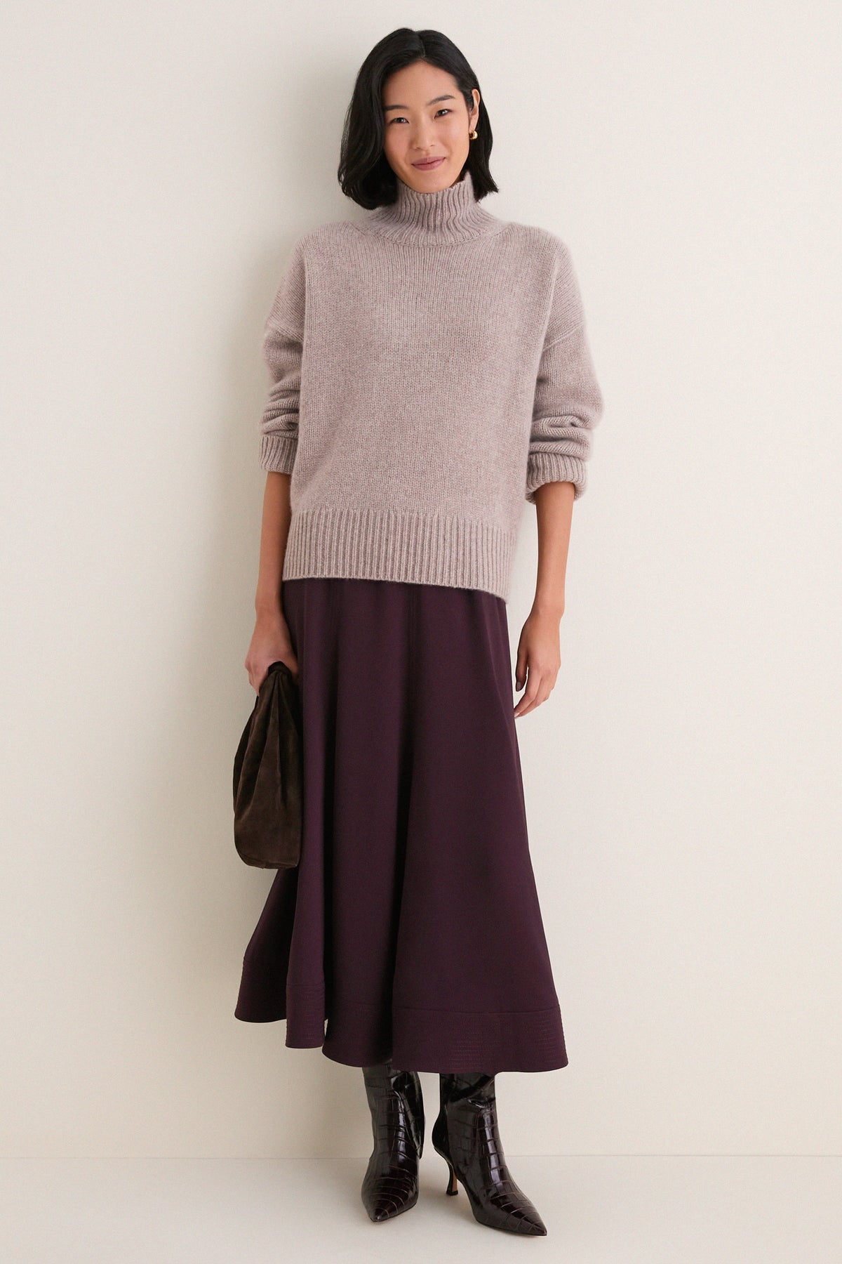 Fudge Crepe Brynn Skirt