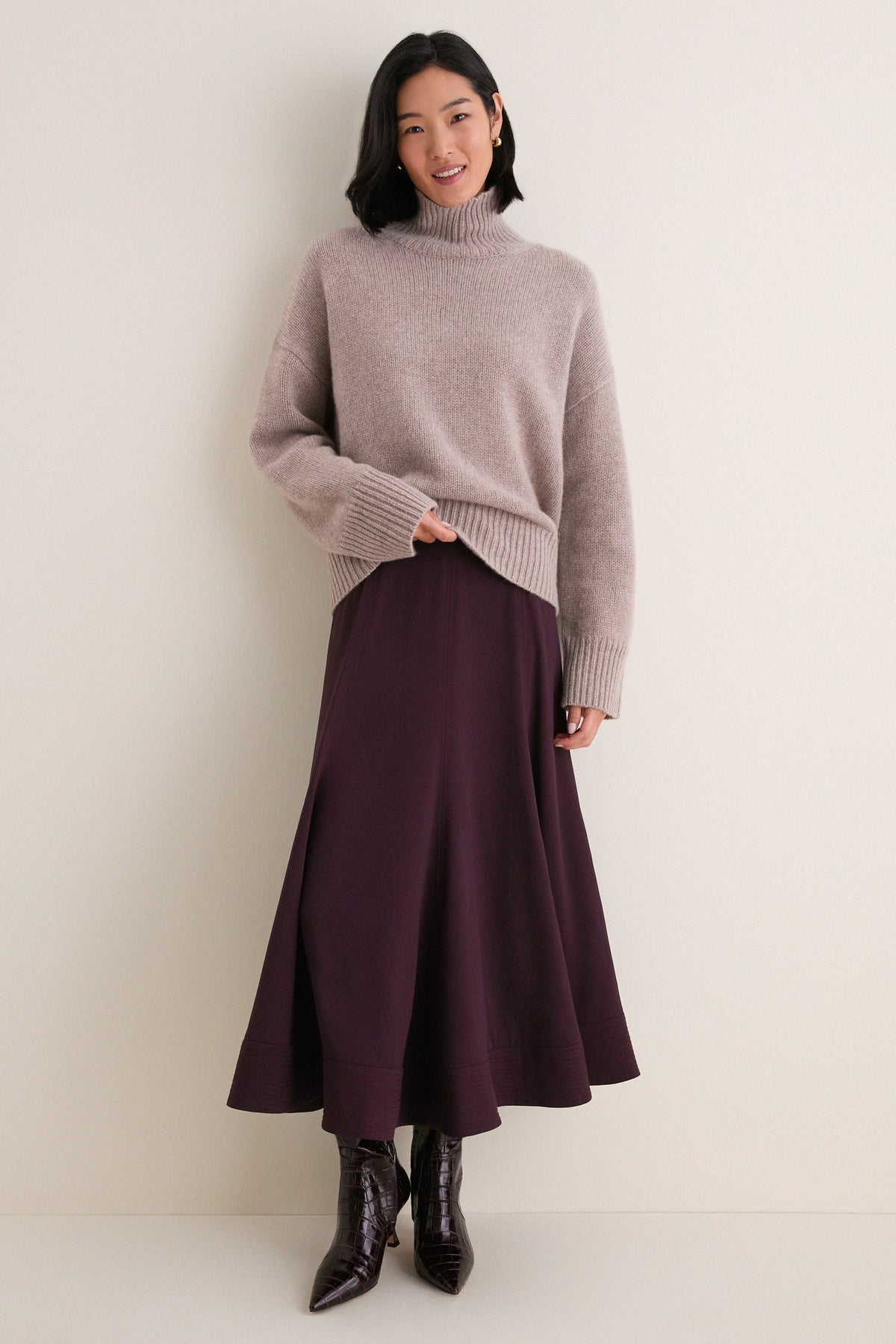 Fudge Crepe Brynn Skirt