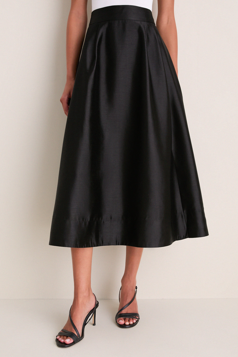 Noir Dupioni Kendall Skirt