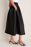 Noir Dupioni Kendall Skirt