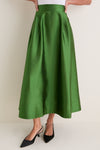 Green Dupioni Kendall Skirt