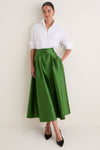 Green Dupioni Kendall Skirt