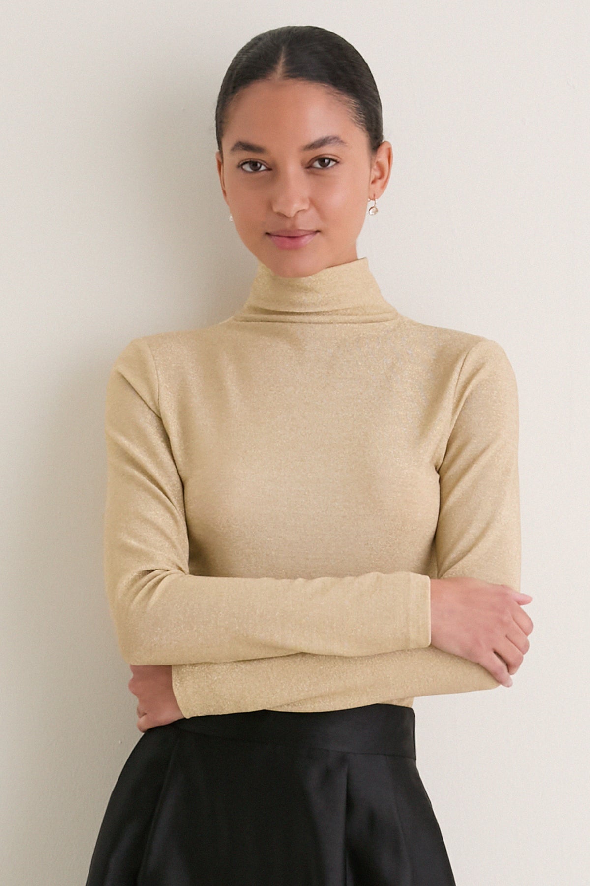 Champagne Sparkle Ellory Turtleneck