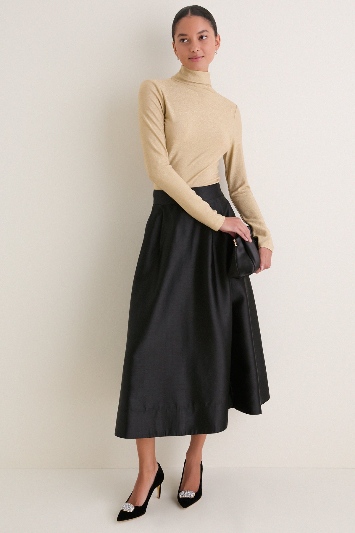 Champagne Sparkle Ellory Turtleneck