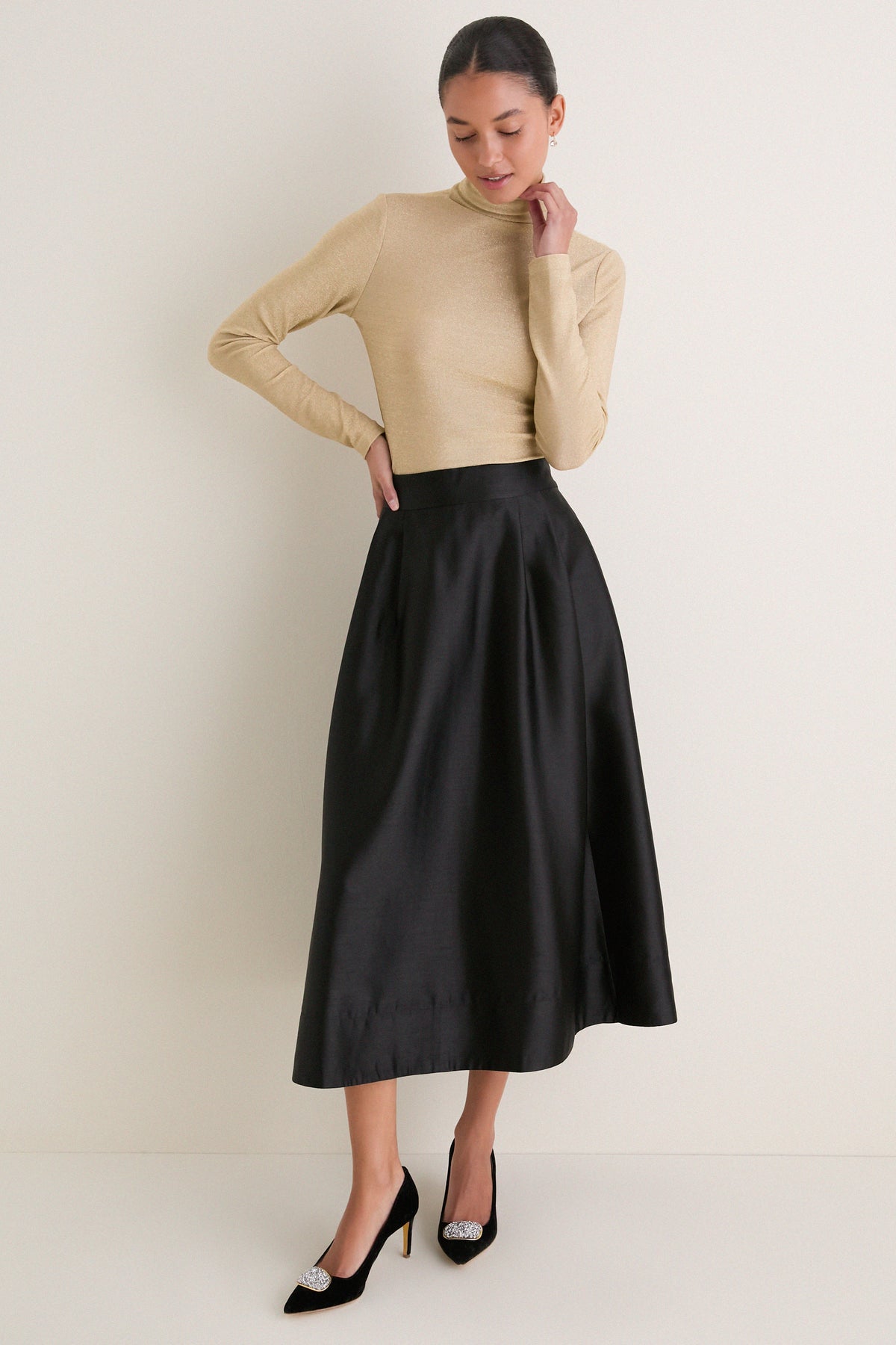 Champagne Sparkle Ellory Turtleneck