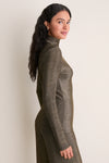 Gold Metallic Ellory Turtleneck