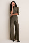 Gold Metallic Ellory Turtleneck