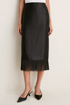 Black Tassel Carnegie Midi Skirt