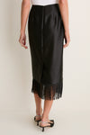 Black Tassel Carnegie Midi Skirt