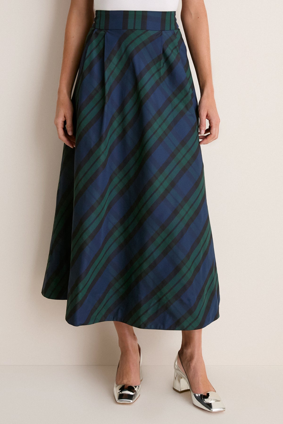 Blackwatch Taffeta Kendall Skirt