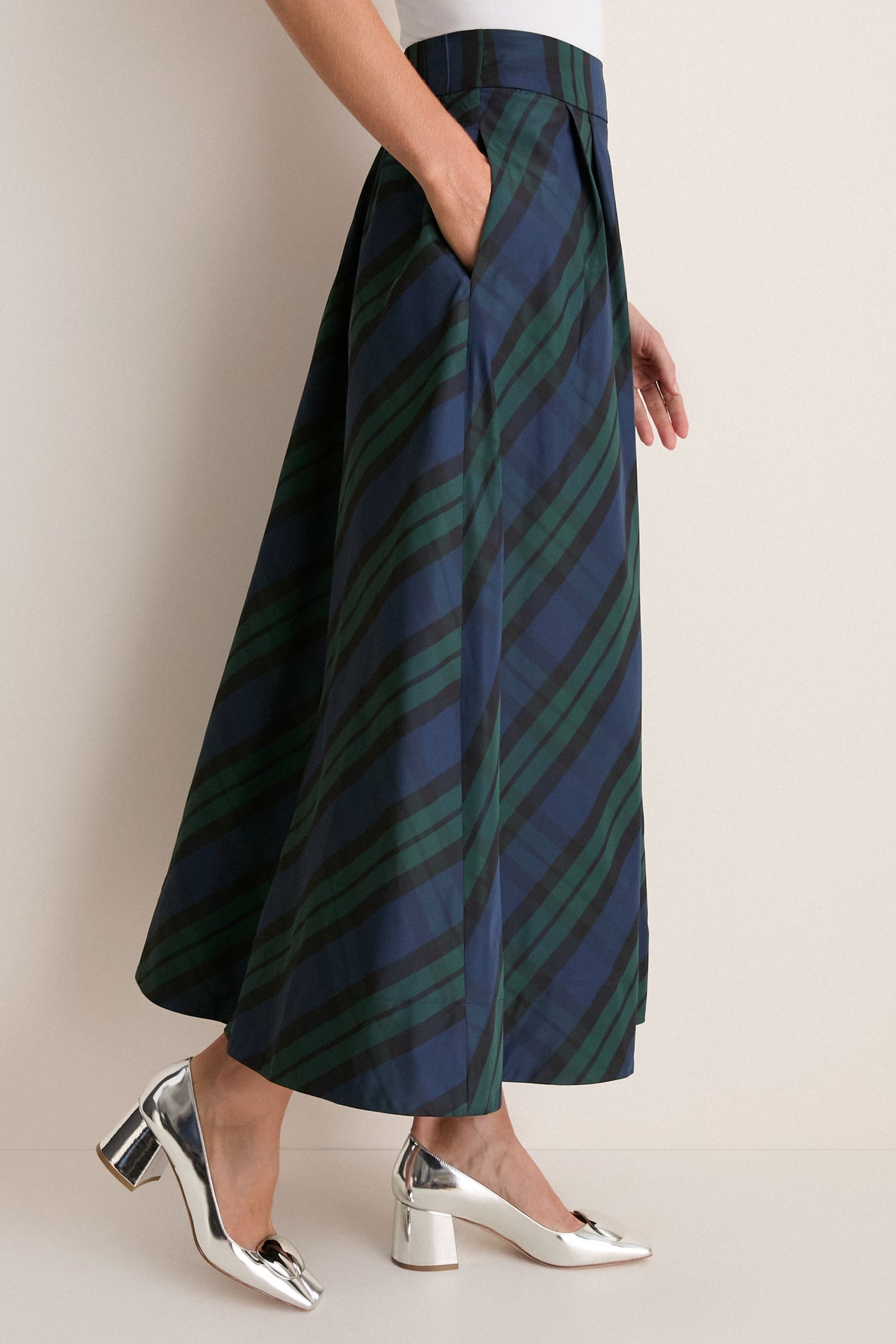 Blackwatch Taffeta Kendall Skirt