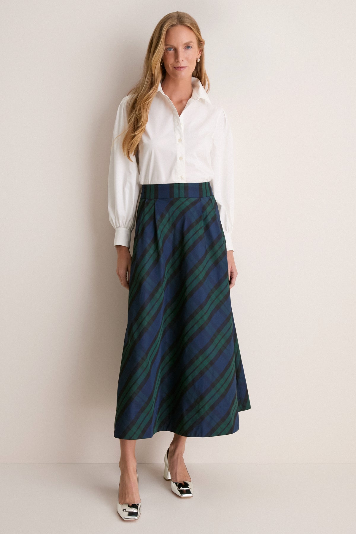 Blackwatch Taffeta Kendall Skirt