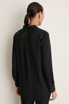 Black Silk Gillian Tuxedo Shirt