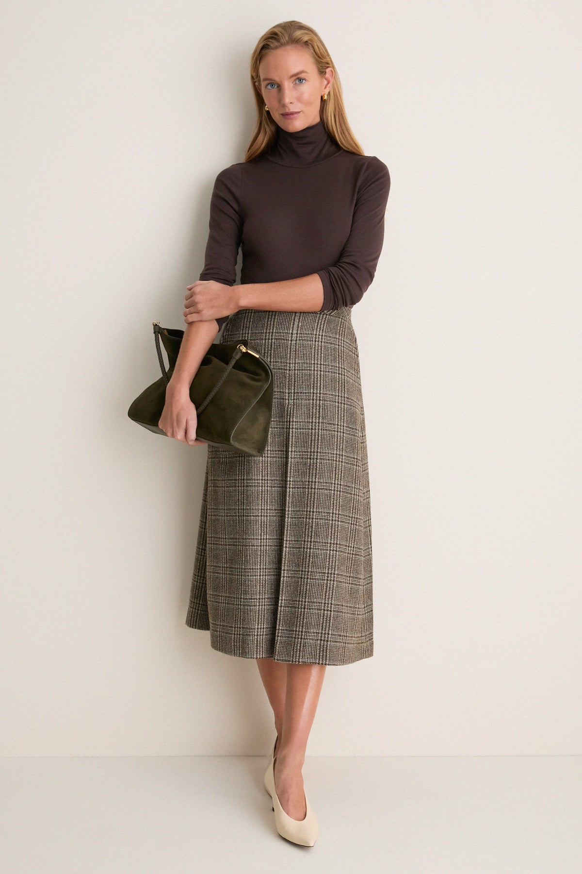 Chocolate Torte Modal Cashmere Everett Turtleneck