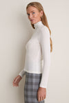 White Modal Cashmere Everett Turtleneck
