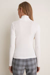 White Modal Cashmere Everett Turtleneck