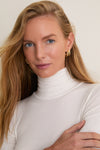 White Modal Cashmere Everett Turtleneck