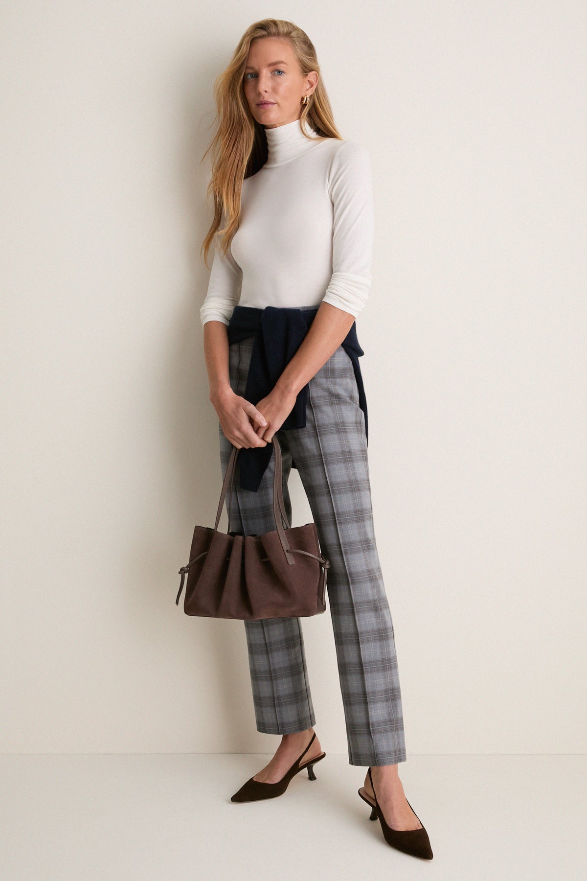 White Modal Cashmere Everett Turtleneck
