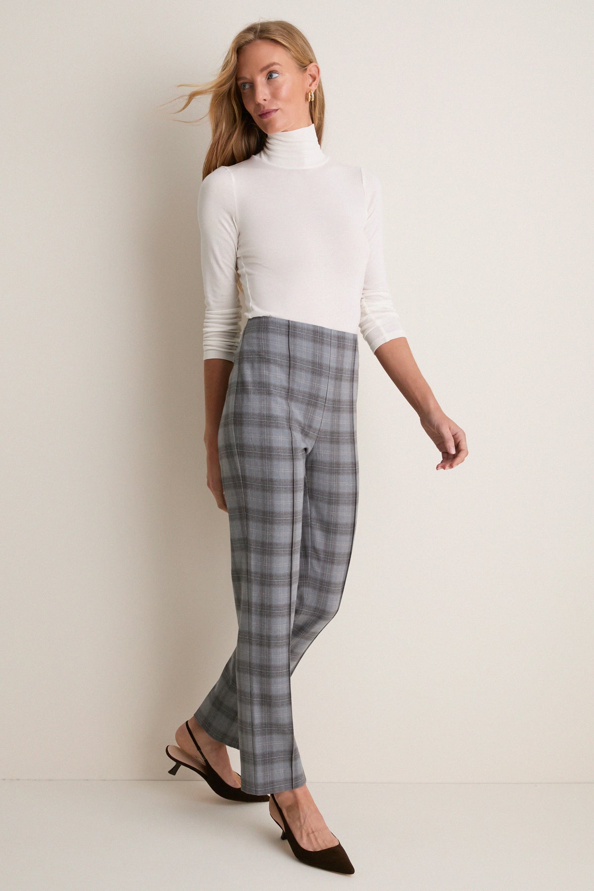 White Modal Cashmere Everett Turtleneck
