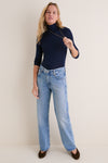 Navy Modal Cashmere Everett Turtleneck