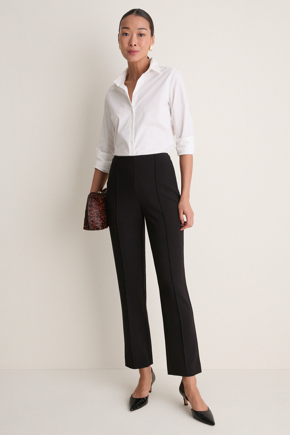 Noir Stretch Frances Slim Pants