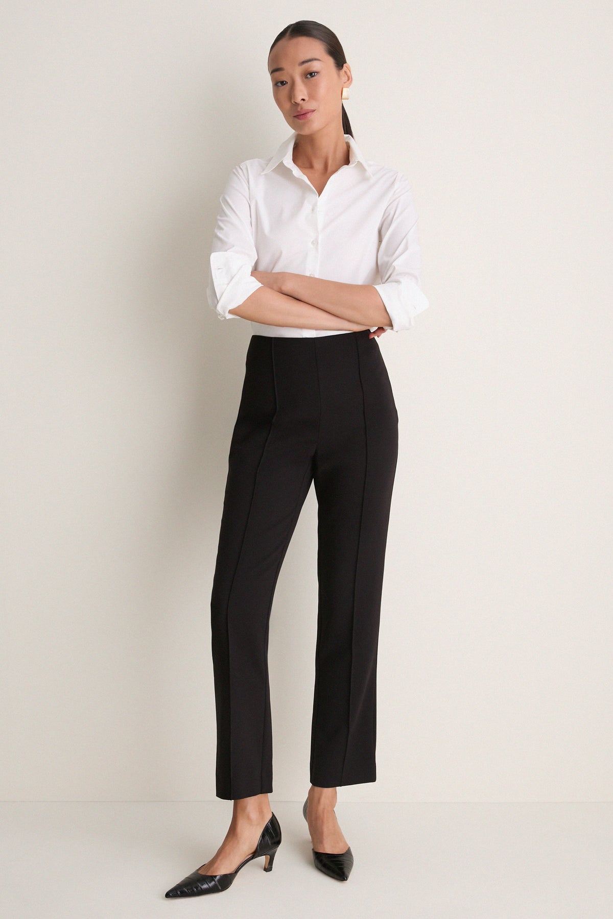 Noir Stretch Frances Slim Pants