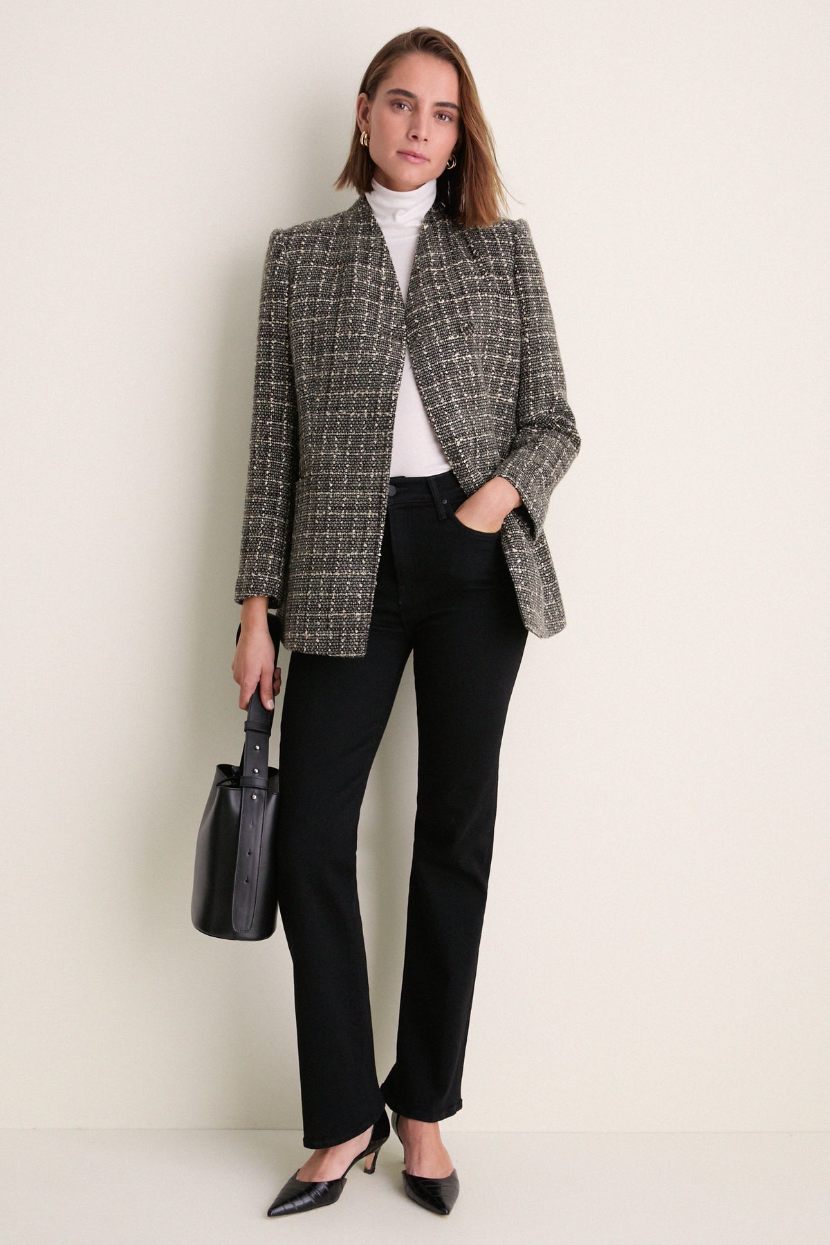 Metallic Tweed Pendleton Blazer