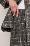 Metallic Tweed Meg A-Line Mini Skirt
