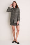Metallic Tweed Meg A-Line Mini Skirt