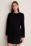 Navy Wool Petra Coat Dress