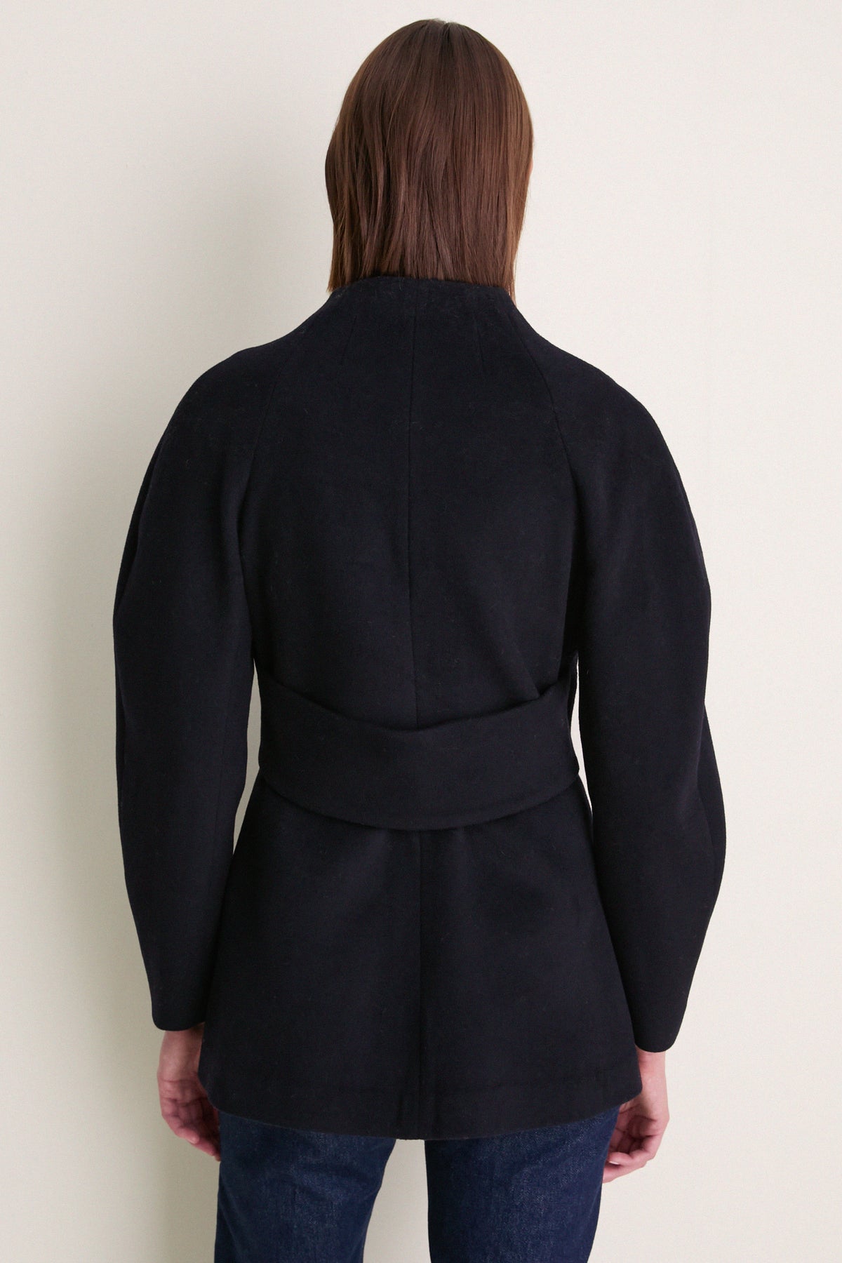 Navy Wool Structured Safford Blazer