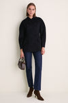 Navy Wool Structured Safford Blazer