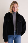 Navy Wool Joey Bomber Jacket