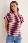 Mauve Stripe Parker Classic Tee