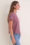 Mauve Stripe Parker Classic Tee