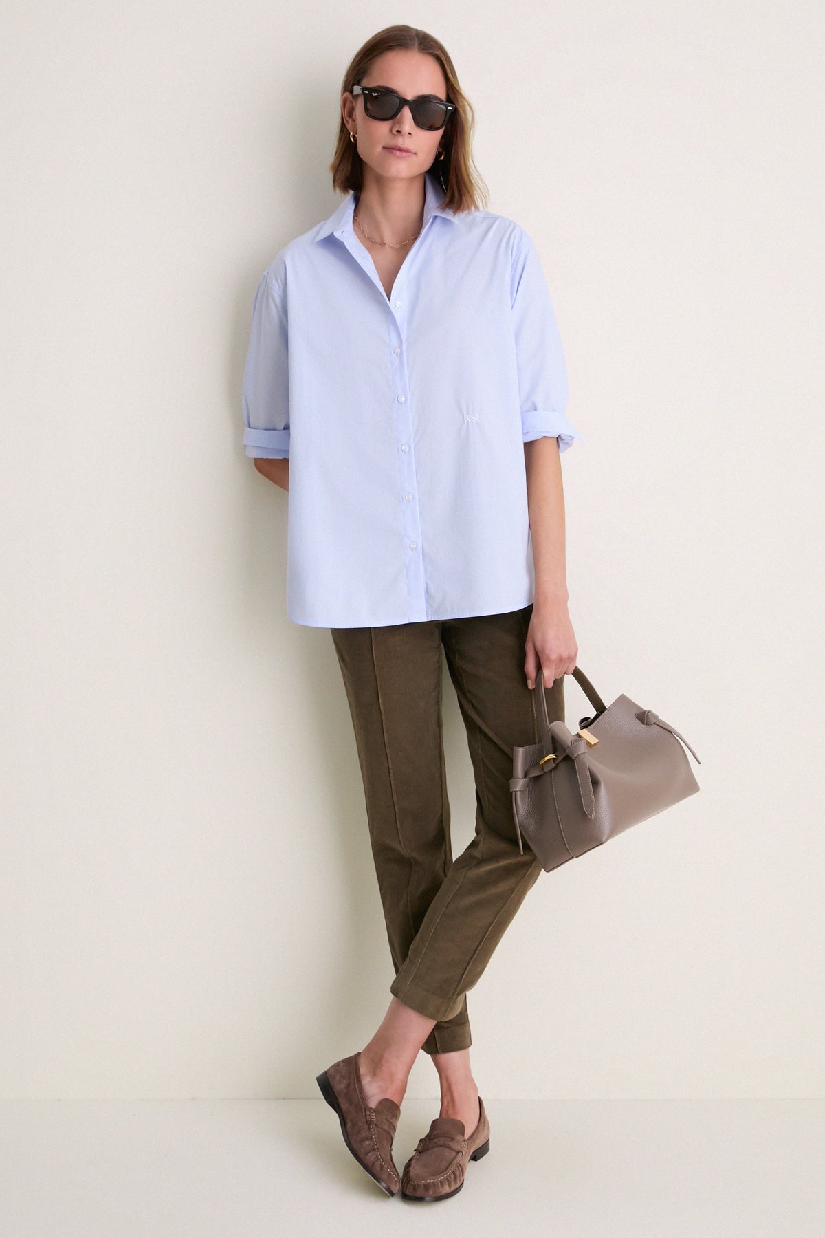 Olive Corduroy Audrey Pants