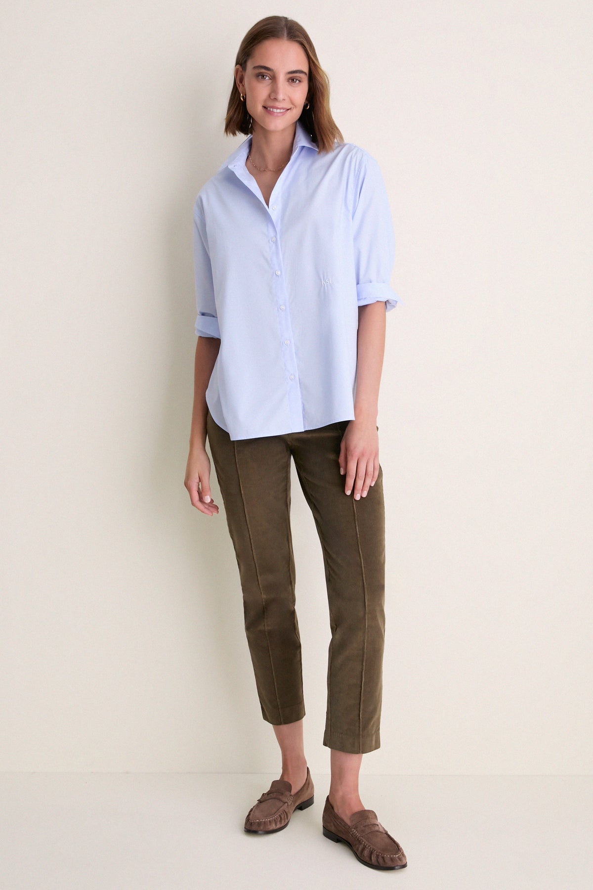 Olive Corduroy Audrey Pants