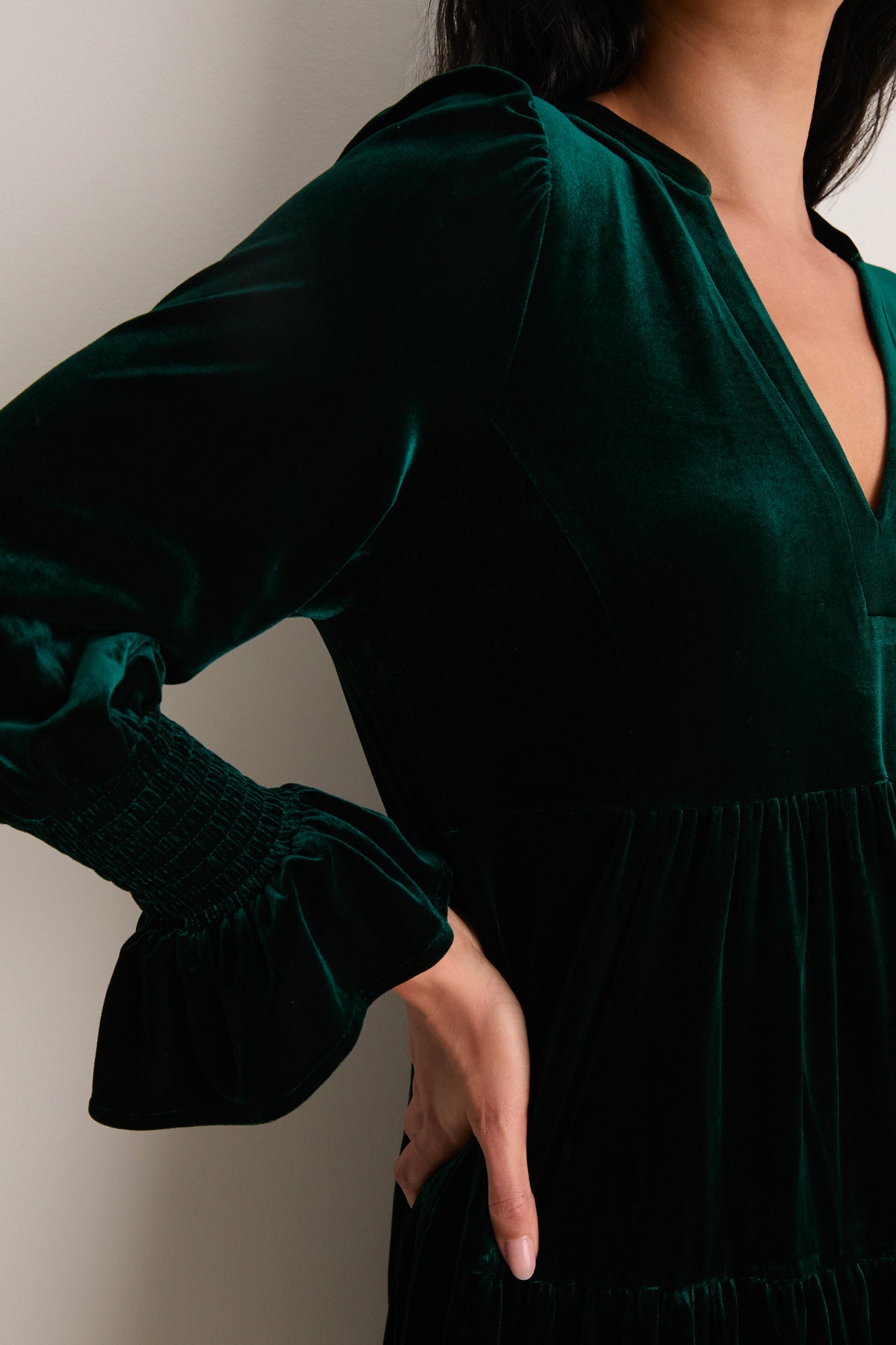 Green Velvet Kenzo Dress